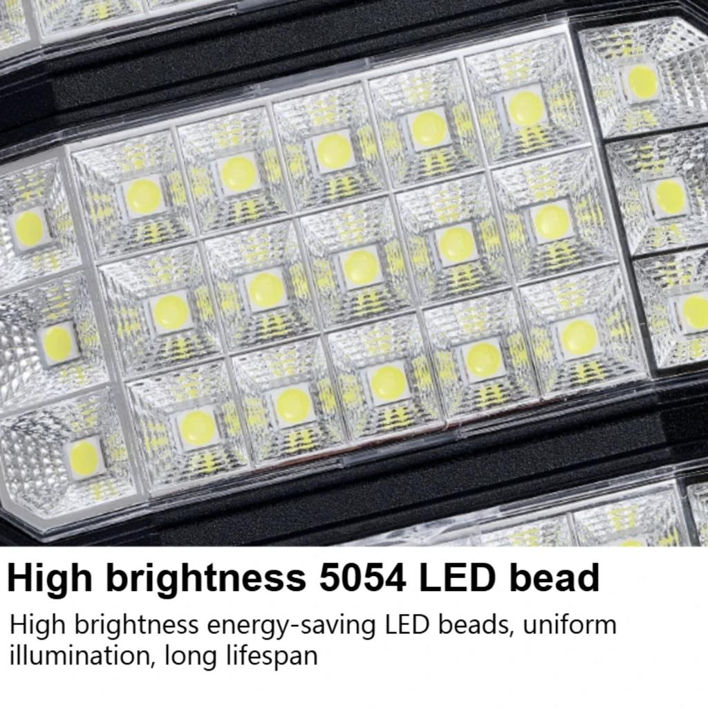 1 Pack Solar Street Light Outdoor Waterproof 6500K LED Solar Motion Sensor Light Outdoor Dusk To Dawn Flood Light Remote Control