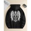 Comfortable Hooded Sweatshirt Outdoor Street Style Top