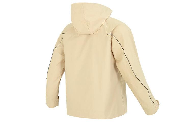 adidas Solid Color Logo Hooded Jacket HY5834