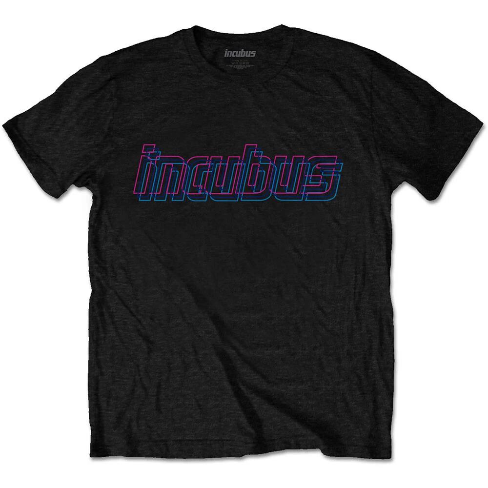 Incubus - Trippy Neon with Backprint - Black  t-shirt XL