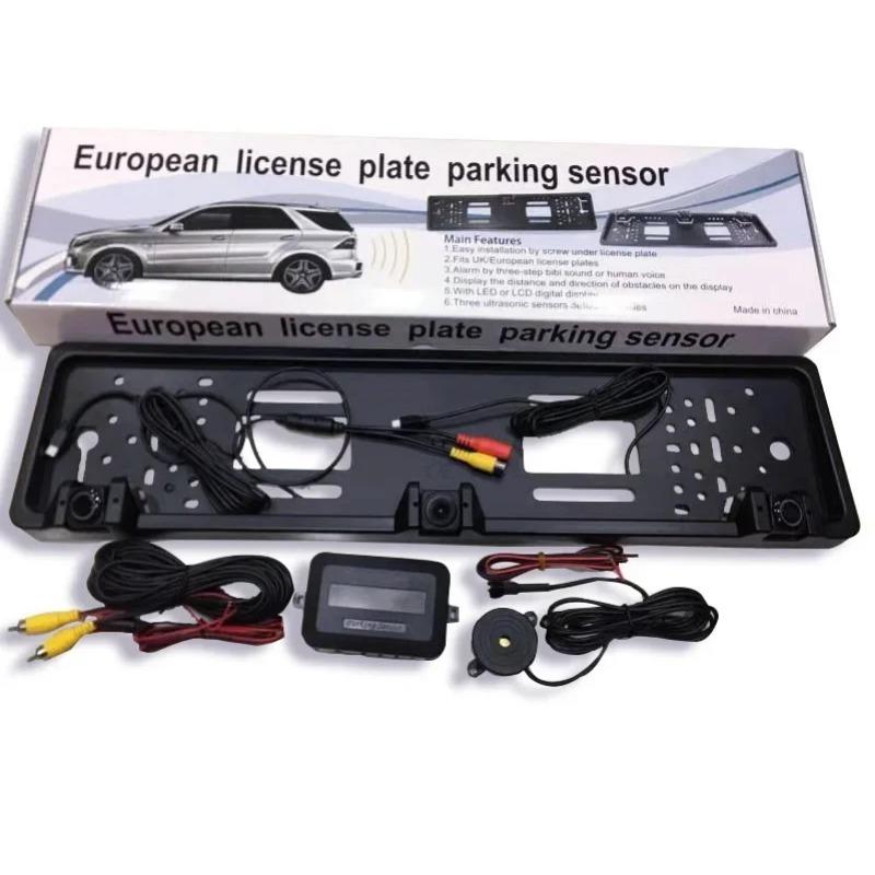 

Европейская рамка номерного знака Камера заднего вида с радарной системой заднего хода Датчик парковки 12V