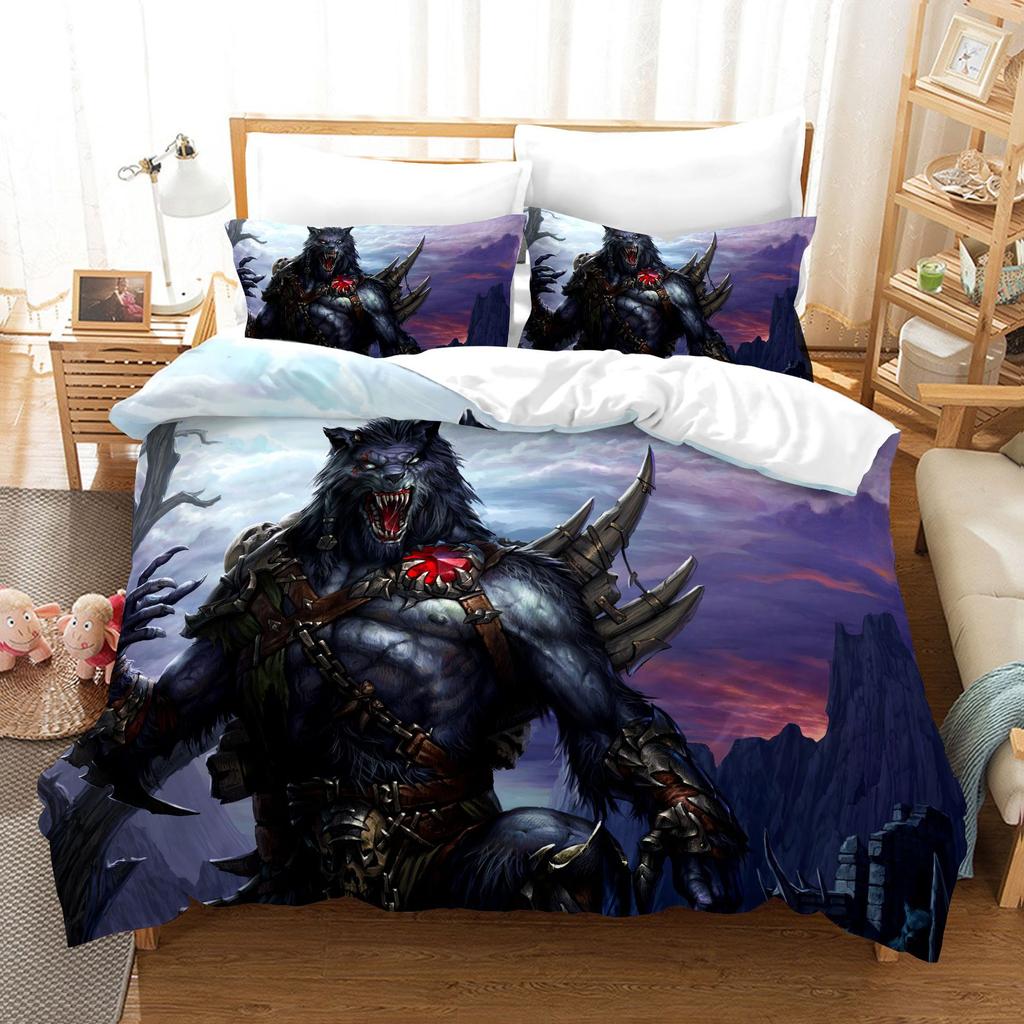 3D Digital Printing Quilt Set Three-Piece Skeleton