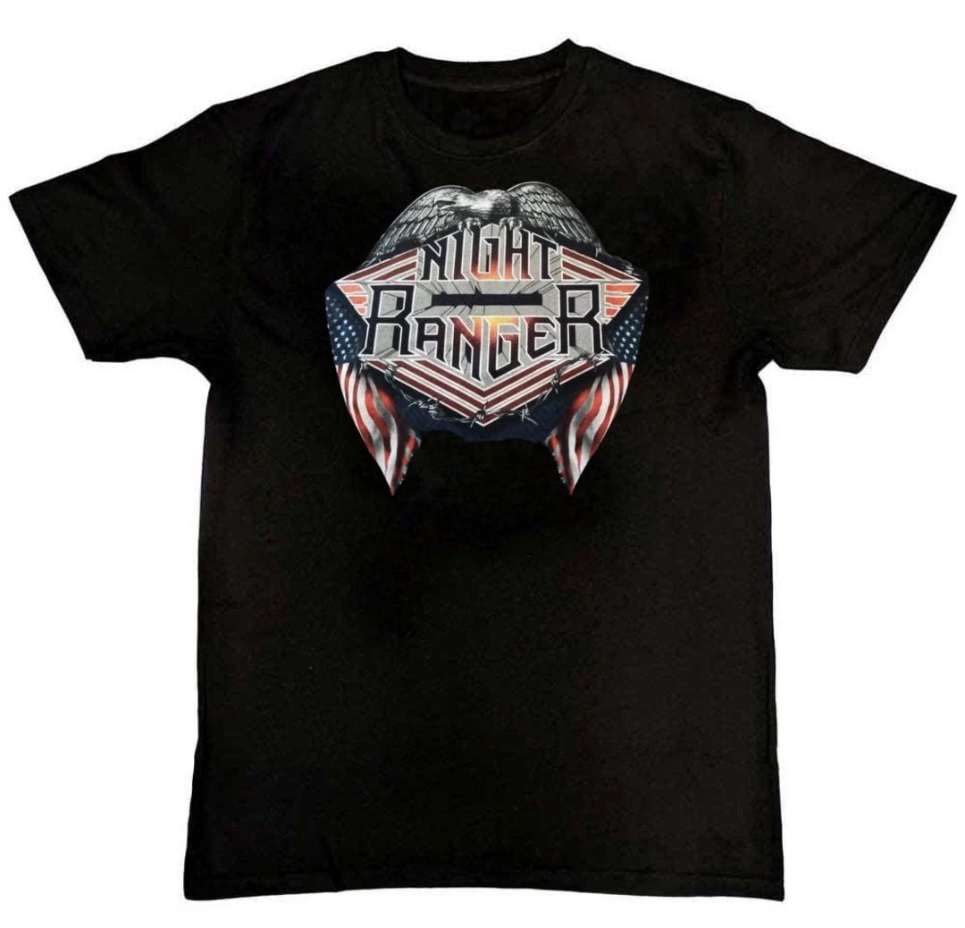 Night Ranger Band Tour Graphic Print Mens T-Shirt L