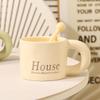 Simple Mug High Value Ceramic Water Cup Milk Cup Office Men's High End Exquisite Coffee Cup for Girls