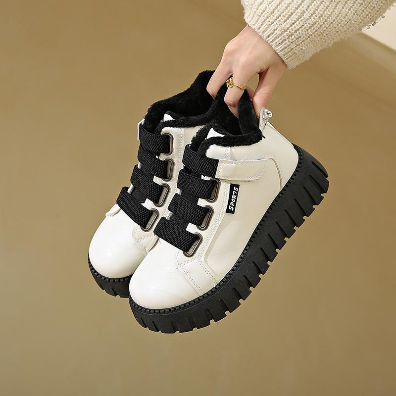 

Женские высокие кеды 2025 зима бархатные теплые высокие ins tide студенческие повседневные спортивные хлопковые туфли для женщин YB9028 40 чёрный