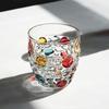 Italy Zecchin Design Colorful Crystal Old Fashioned Whiskey Glass Gothic Whisky Rock Glasses Wine Tumbler Dazzle Color Water Cup
