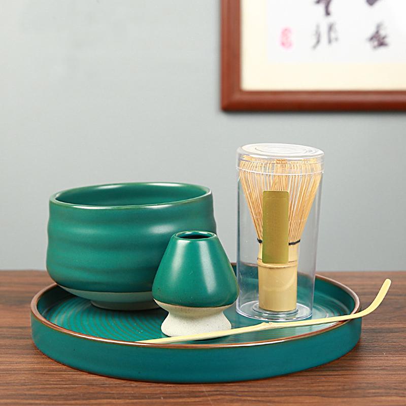 1PC Brushes Tea Tools Holder Ceramic Matcha Green Tea Chasen Holder Stand Bowl Bamboo Whisk Grinder