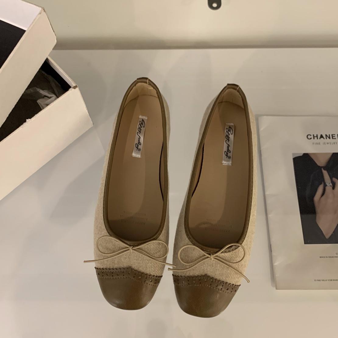 

Bailamos 2025 Women Flats Ballet Shoes Square Toe Moccasins Thick Heel Flat Ballerina Shallow Shoes Casual Outdoor Slip On Flat 35