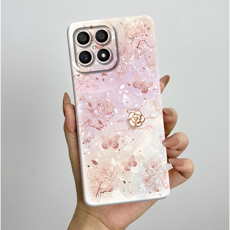 Phone Case For Honor X8 4G Case Aesthetic Luxury Protective Full Coque HonorX8 Soft Silicone Funda For Honor X 8 X8 Back Cover