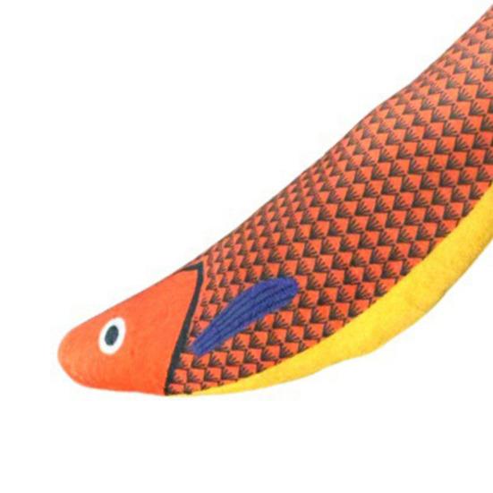 Yousheng Cat Toy Imitation Fish Design Built-in Catnip Kitten Teething Aid Bite-resistant Teeth Grinder Scratch-Resistant Pet