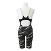 MIZUNO NEO SL Half Black x Size FINA Swimming Women's GX-SONIC Suit, N2MG2205, Neolime, XL, (International Federation) Approved.