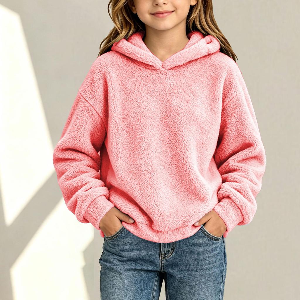 Boys Girls Christmas Print Sweatshirt, Long Sleeve Stand Collar Pullover for Fall Winter