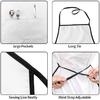 Women Men Aprons Bib Chef Baking Aprons with Pockets for Decor Kitchen BBQ Baking Grilling Cooking