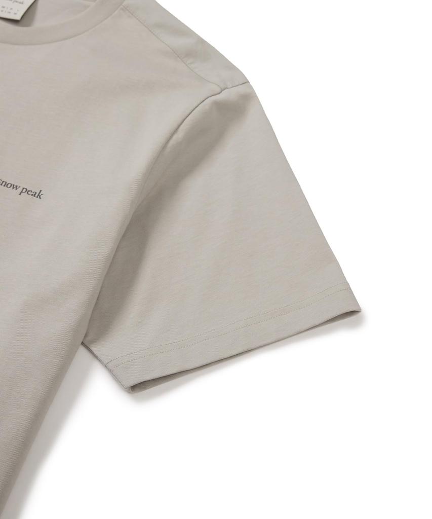 Snow Peak Clend Hybrid S/S T-Shirt GS-S26MMDTS56 T-shirt, Short Sleeve, Men's/Women's, OFF WHITE, M