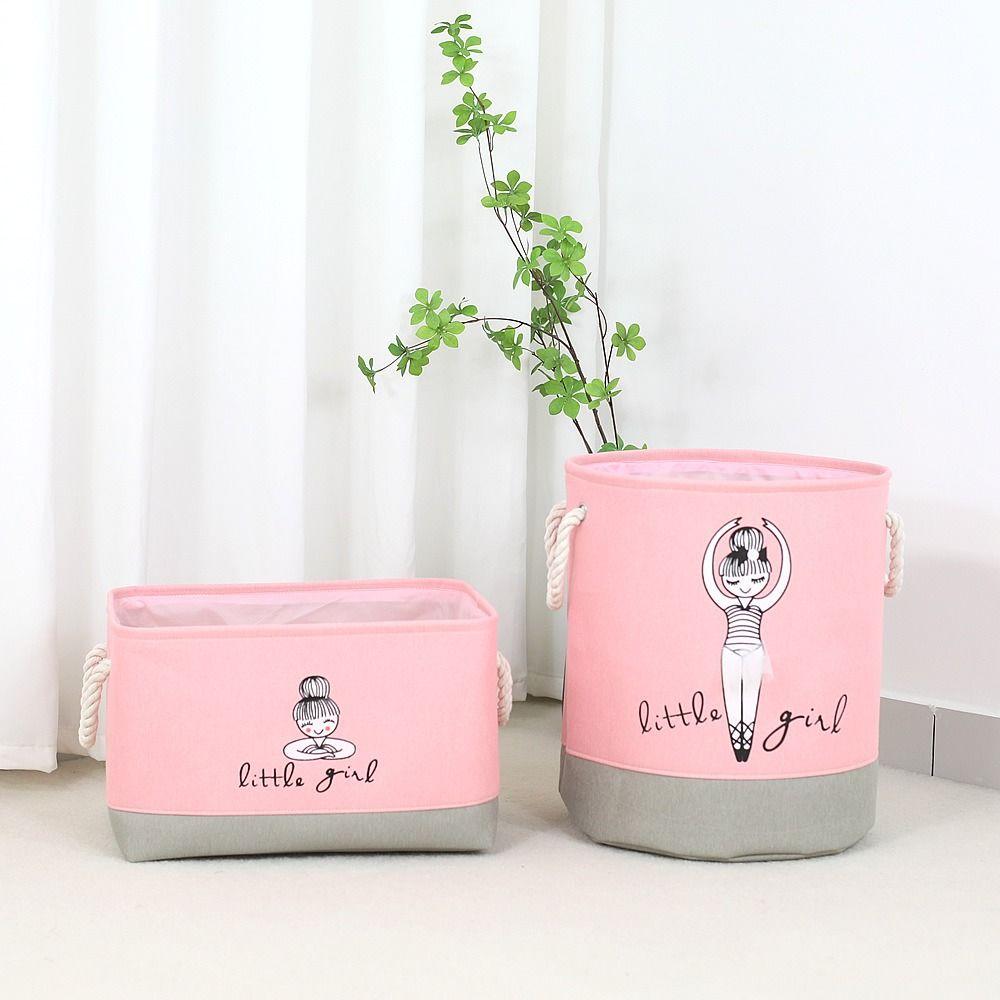 Cartoon Laundry Hamper Space Saving Toy Basket Washing Organizer Foldable Basket  Sundries Storage