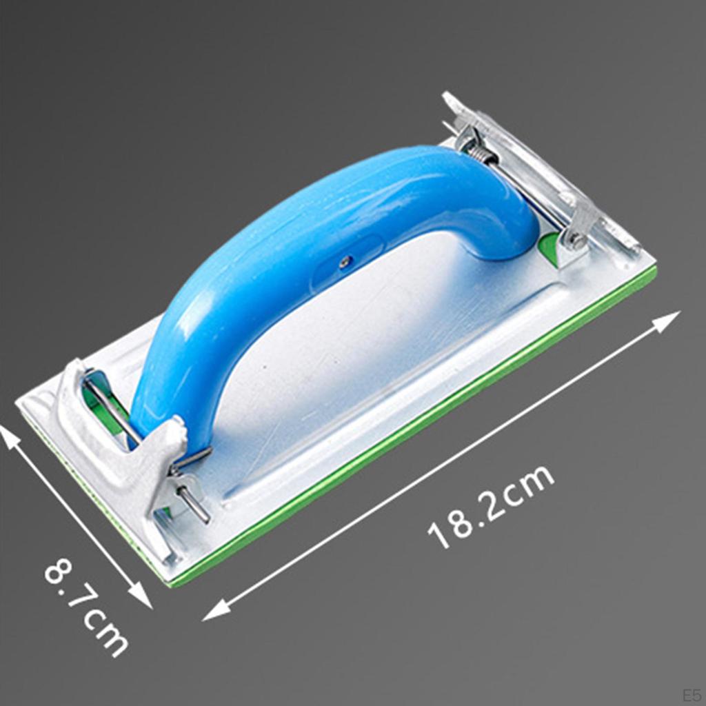 2 stk Håndsliper med Håndtak Sandpapir Metallklemme Bærbar Slipekloss for