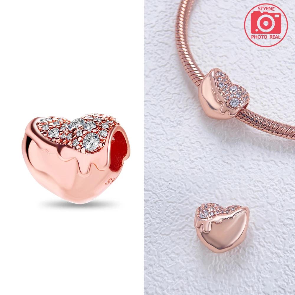 Charms Plata Rose Gold Love Lock Pendant Copper Colors For Charms Copper Colors Original Bracelet For Jewelry Making