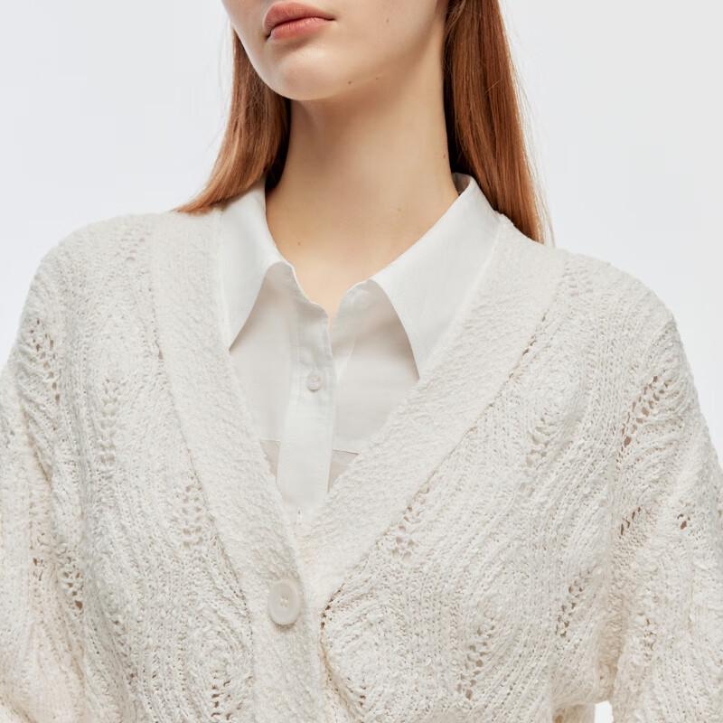 ONLY Women's V-Neck Dropped Shoulder Short Cardigan