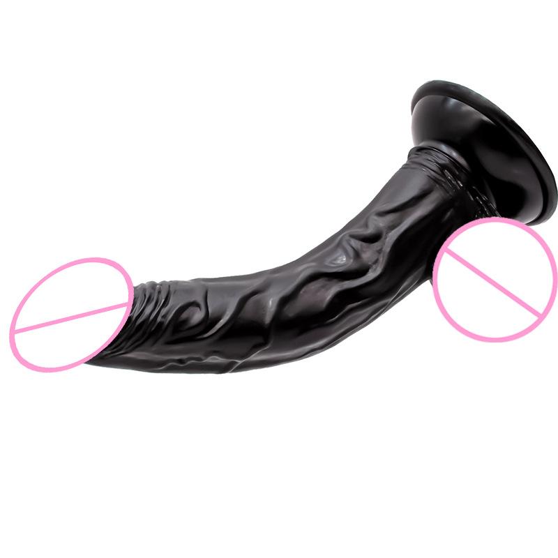 Upward Curved Dildo Sucker Female Simulation Dildo G-Spot Masturbation Fake Penis Male Anal Plugs