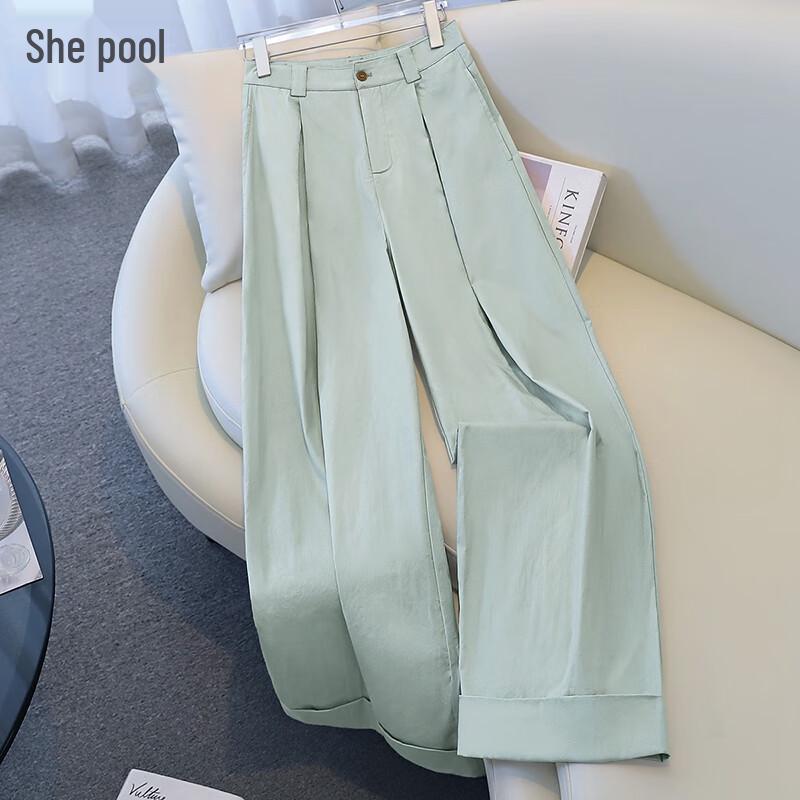 Women s High-Waist Pleated Wide-Leg Pants XL