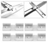 4pcs 80mm Length Woodworking Cross Track Connector T Track Intersection Kit  Woodworking
