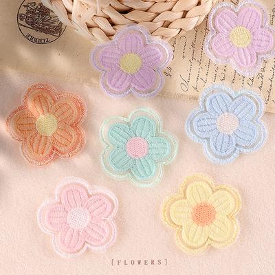 Embroidery Label Flower DIY Hand Account Accessories Accessories Patch Cloth Sticker Brooch Jewelry Hair Accessories Accessories Embroidery Sticker