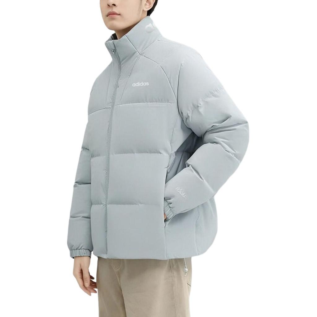 Adidas Stand Collar Durable Warm Casual Zipper Long Sleeve Down Jacket Men Jacket KC4633