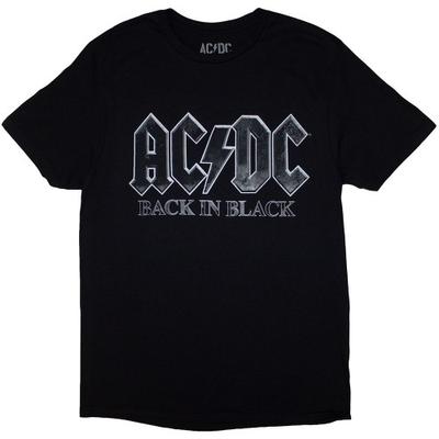 AC/DC Unisex Adult Back In Black PWR-UP EU Tour Â´24 Back Print T-Shirt