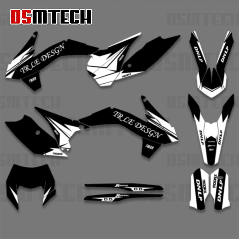 DSMTECH Full Graphics Decals Stickers kits For KTM EXC EXCF XCW 2014- 2016 125-200 250 300 350 450-500 SX SXF 2013-2015
