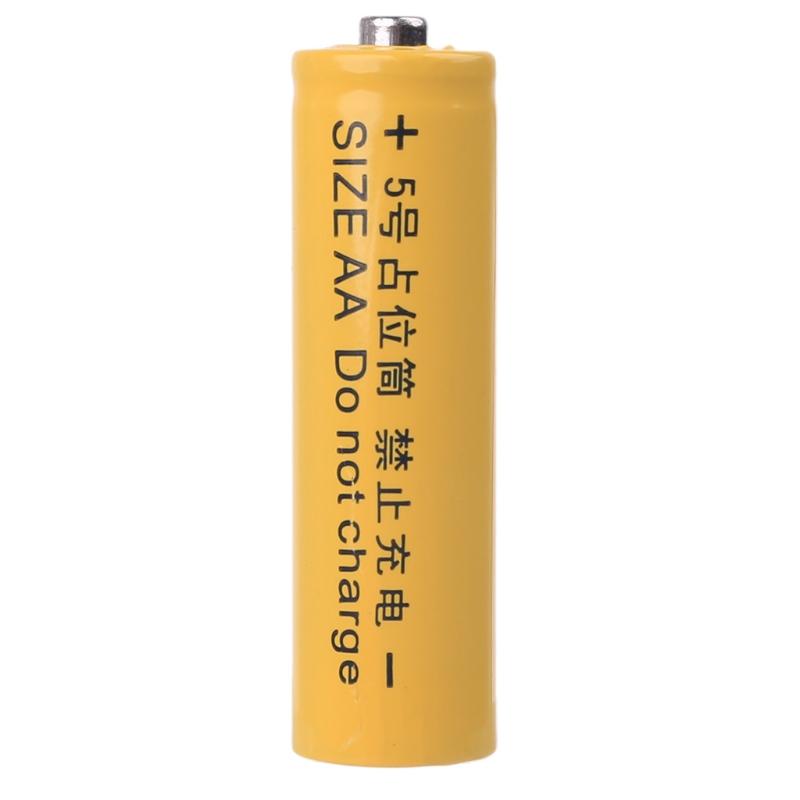 No Power AA 14500 Dummy Fake Battery Setup for Shell Placeholder Cylinder Conductor for AA Battery Eliminator Accessorie