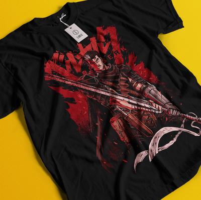 Berserk T-Shirt Guts Shirt Griffith Tshirt Casca Tee Warrior Anime Manga Farnese