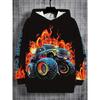 Men's Trendy Fashion Print Hoodie, a Stylish and Casual New Design for Boys