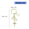 Inspired Alloy Keychain Pendant Featuring Star and Moon Openwork Pattern Compact Gift for Jewelry Lovers