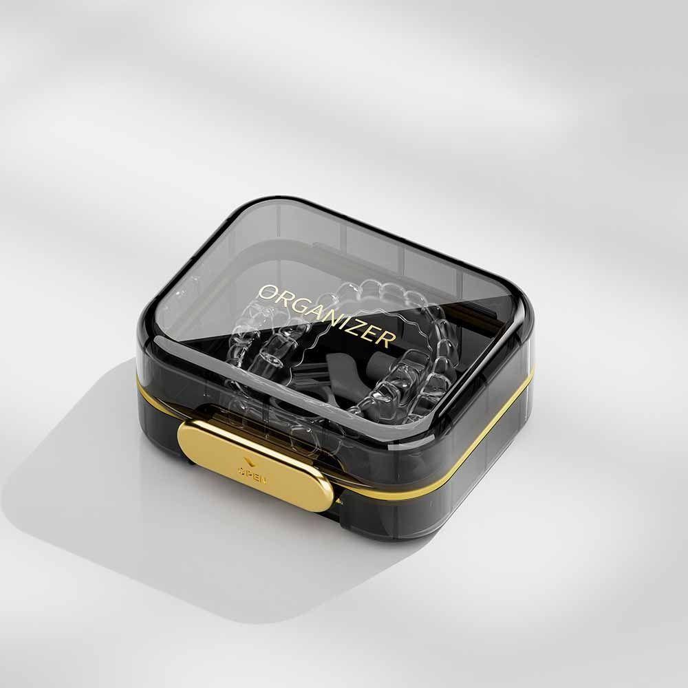 Transparent Invisible Braces Box Large Capacity False Teeth Holder Denture Storage Case Portable Waterproof