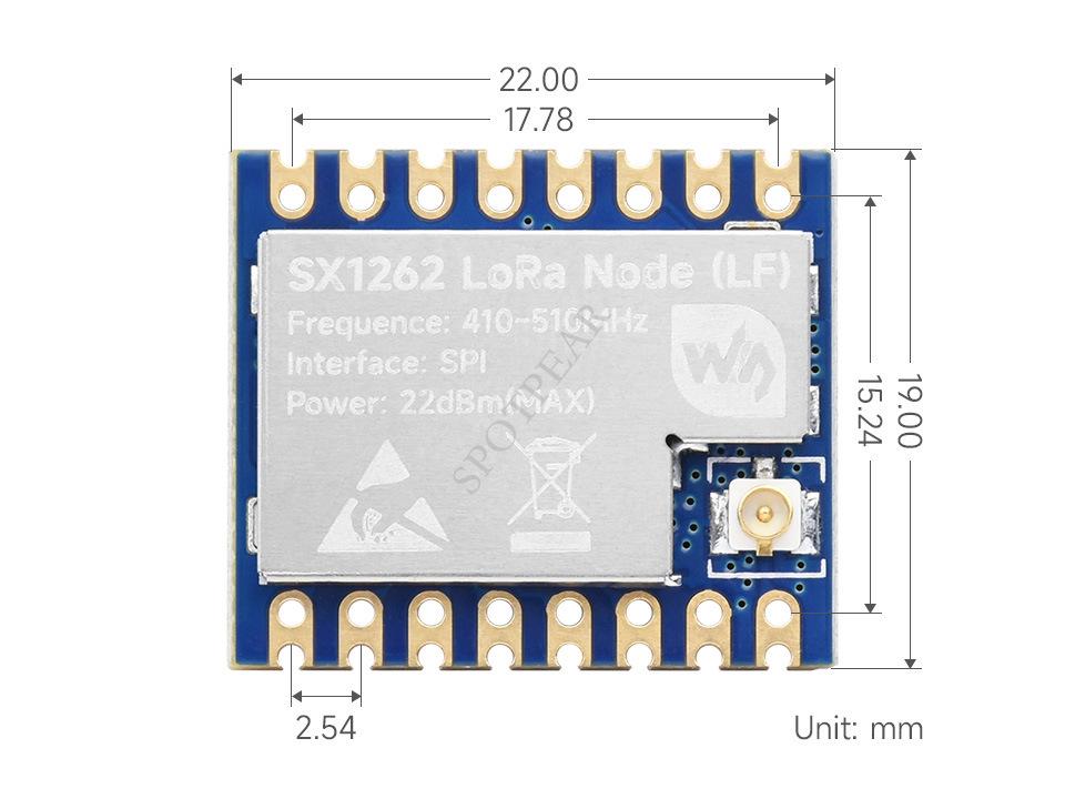 Core1262-LF/HF: SX1262 LoRa Module for Sub-GHz Anti-Interference
