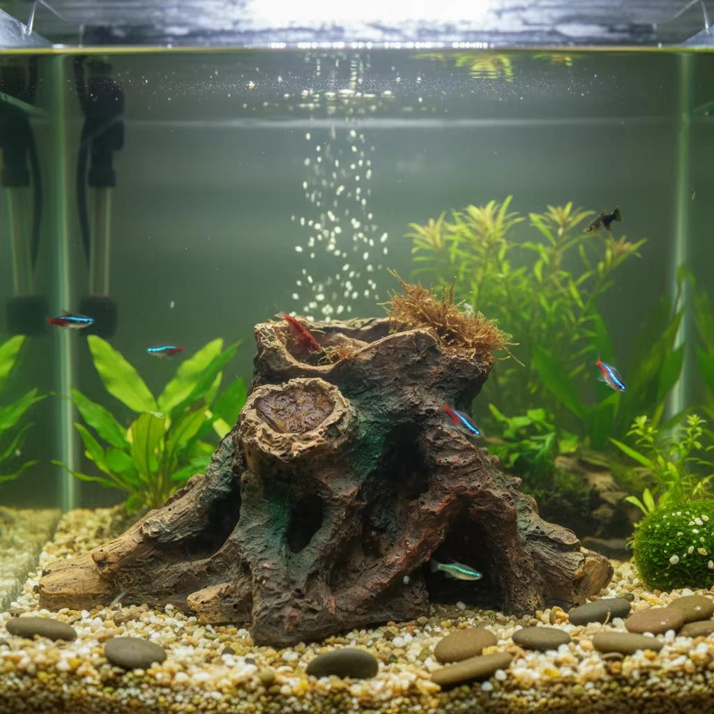 Resin Driftwood For Aquarium Terrarium Decor Natural Look Hiding Cave Aquatic Plants Landscape For Fish Reptiles Home Decor