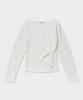 TTUDEMENT Twist Jersey Blouse_Ivory