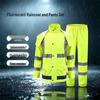 Hochsichtbarer reflektierender Regenanzug Set