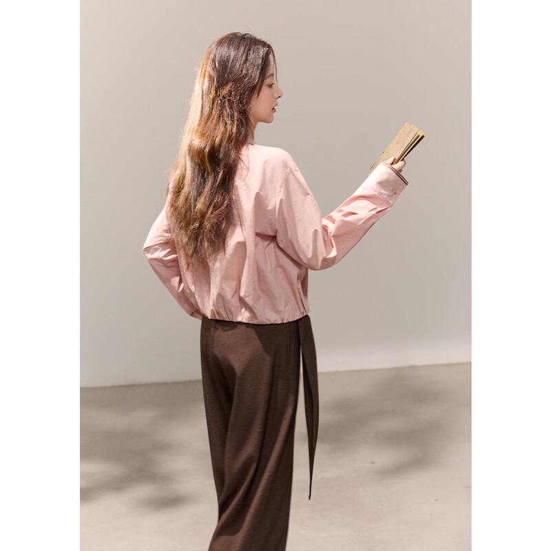 Women's Retro Fake Two-Piece Striped Spliced Shirt