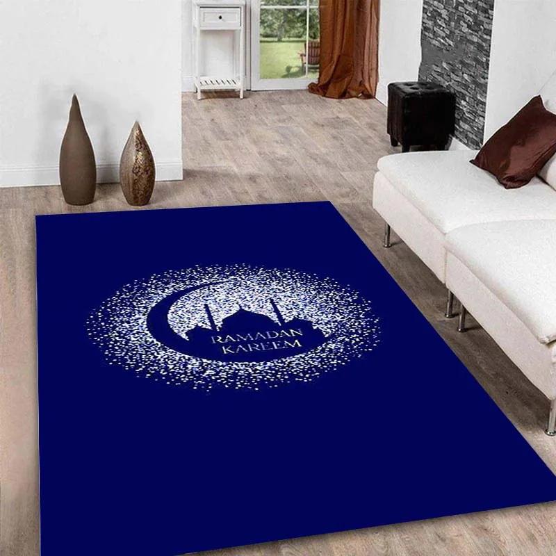 Tapis de prière pour le Ramadan Kareem, tapis de sol antidérapant pour la prière musulmane, idéal pour les fêtes islamiques.
