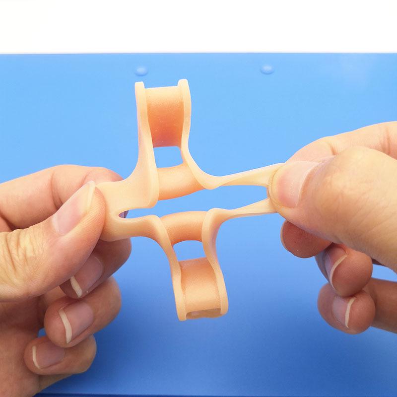 Five-Hole Silicone Toe Separators for Bunion Correction and Overlapping Toe Relief (Day & Night Use)