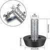 22 Pack Adjustable Furniture Leveling Legs, M8 X 20mm, Screw Leveling Feet, Floor Protector, Round Base, Chair Leg Screws - Sjue