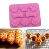 Cute Dog Creative Handmade Footprint Silicone Mold Cake Molds Bone Cookie Cutter Fondant DIY Silicone Bakeware Molds Accessories