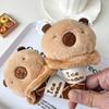 Translator Capybara Family Plush Small Animal Kapibala Cute Doll Bag Keychain Plush Doll