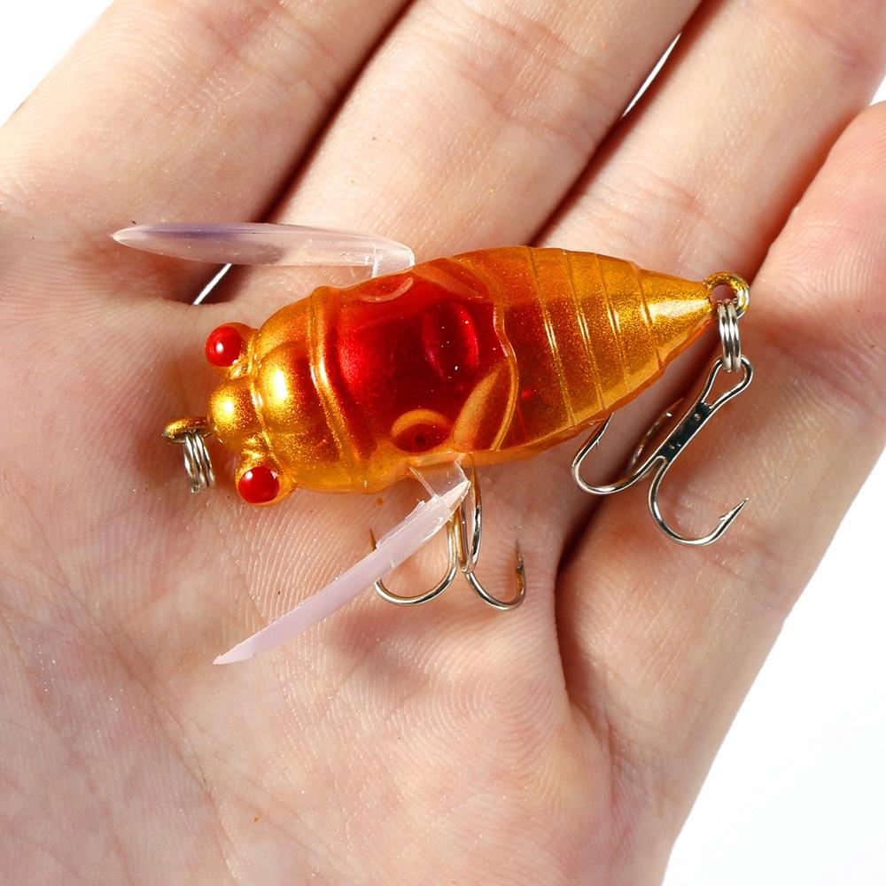 1PC Cicada Fishing Bait 2025 New 3d Holographic Eye Fishing Hard Bait Cicada Fishing Bait Biomimetic Cicada Shaped Fishing Bait