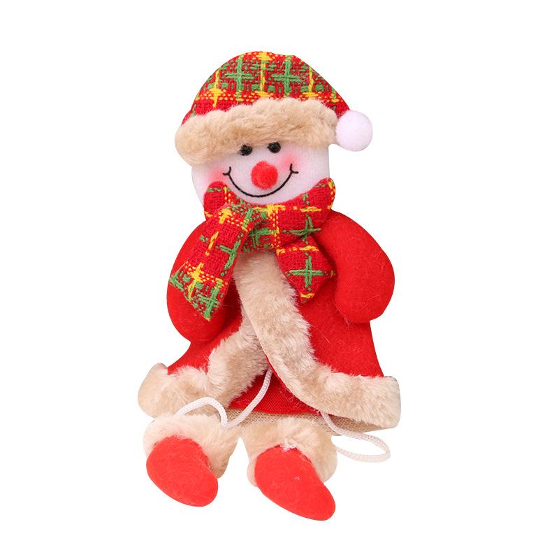 Decorazioni Natalizie Pendenti a Gamba Natalizi Regali di Natale Piccoli Pendenti in Tessuto per Albero di Natale Piccole Bambole