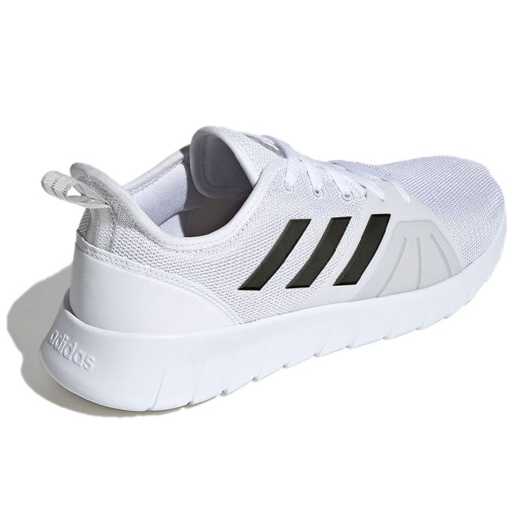 Adidas Asweemove Bequemes Vielseitiges Gewebe Atmungsaktive Low-Top Freizeitlaufschuhe Herren Sneaker Weiß Schwarz FW1677