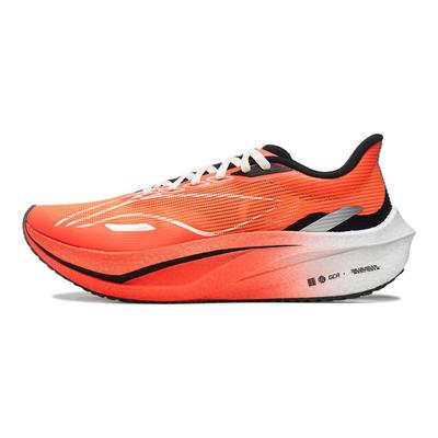 Li Ning Feidian 4 Challenger Carbon Plate Running Shoes Women Sneakers Orange White ARMU006-19