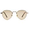 [MERRY PLEASURE] Sunglasses, Fashion Glasses, Men's & Women's, Boston Style, Round, Thin Frame, Small, Mini Lenses, Tiny Lenses, Light Colored