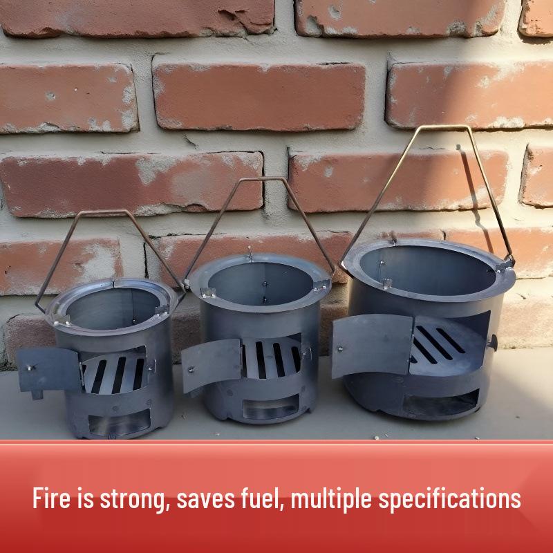 Multi-Functional Charcoal Firewood Stove: Outdoor BBQ, Heating, Cooking, and Household Use